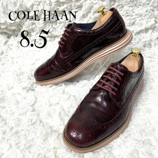 コールハーン(Cole Haan)のf3【美品】コールハーン ルナグランド ウイングチップ メダリオン レザー 革靴(ドレス/ビジネス)