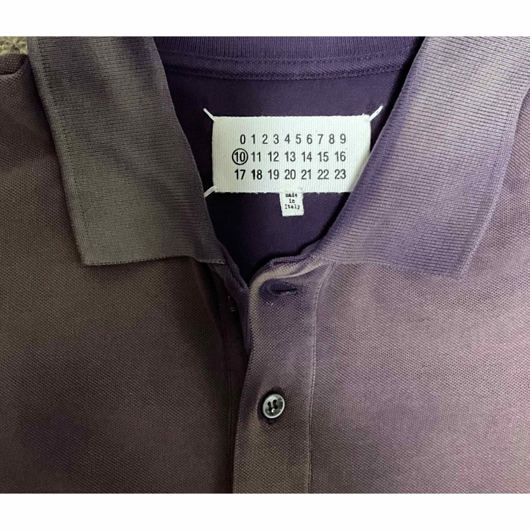 Maison Martin Margiela(マルタンマルジェラ)の希少　マルタン マルジェラ 脱色デザイン　ポロシャツ　ビンテージ　アーカイブ メンズのトップス(Tシャツ/カットソー(半袖/袖なし))の商品写真