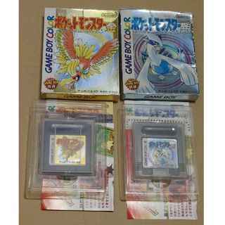 ゲームボーイ(ゲームボーイ)の箱説明書付き　ポケットモンスター　金　銀　ゲームボーイ(携帯用ゲームソフト)