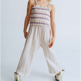 ザラキッズ(ZARA KIDS)のzarababy♡オールインワン サロペット ストライプ(パンツ/スパッツ)