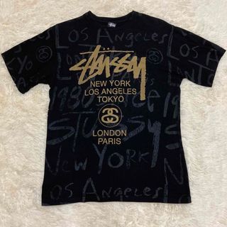 ステューシー(STUSSY)のステューシー　ワールドツアー　両面プリント　総柄　M(Tシャツ/カットソー(半袖/袖なし))