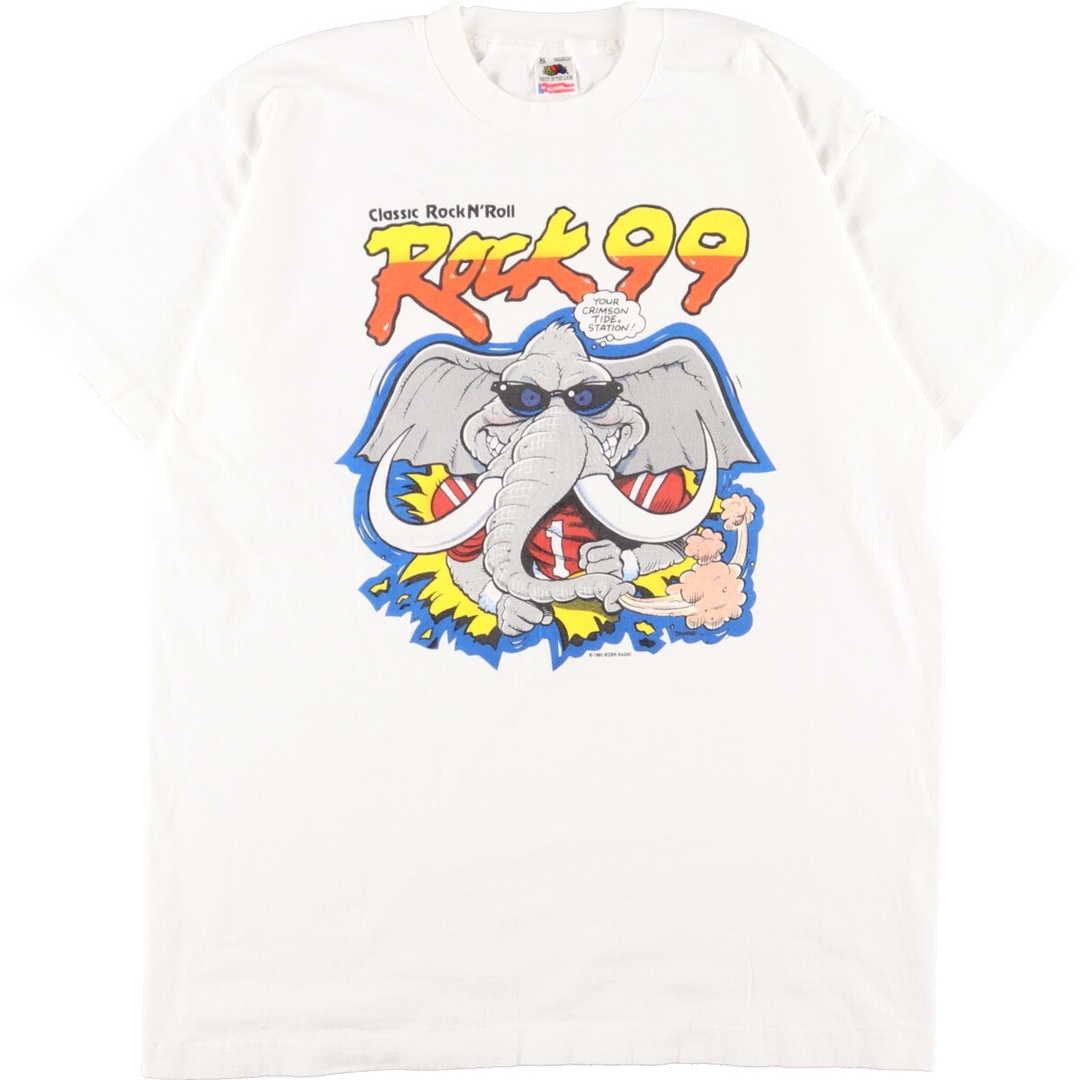 90年代 フルーツオブザルーム FRUIT OF THE LOOM プリントTシャツ USA製 メンズXL ヴィンテージ /eaa360838