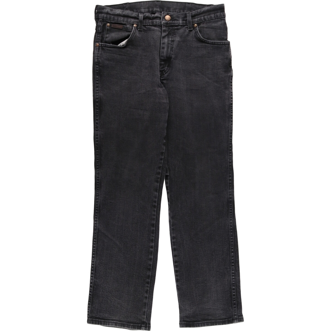 ラングラー Wrangler TEXAS STRETCH ブラックジーンズ デニムパンツ メンズw33 /eaa359333