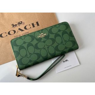 コーチ(COACH) 財布(レディース)(グリーン・カーキ/緑色系)の通販