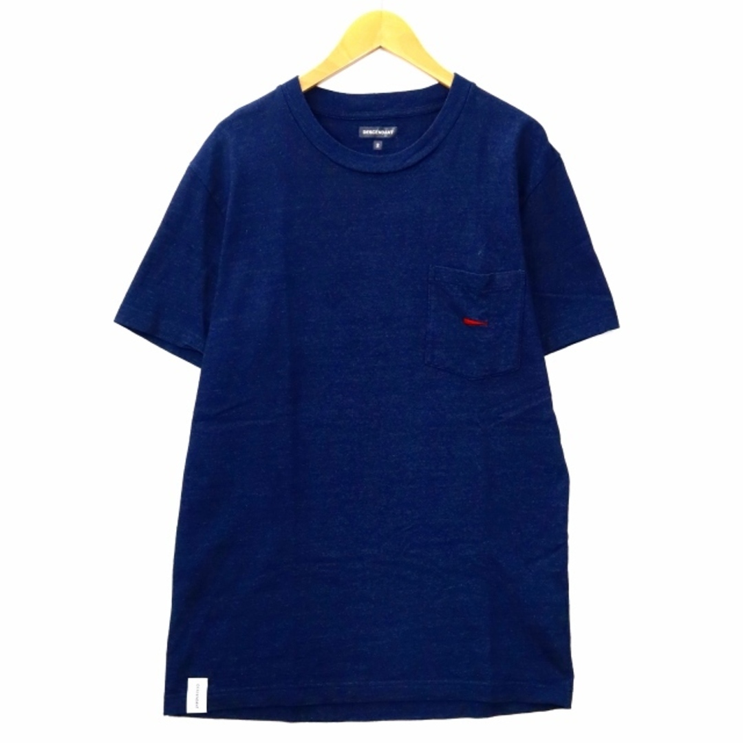 ディセンダント 21SS CROP INDIGO SS ポケット Tシャツ 2トップス