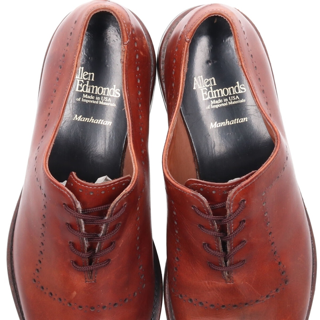 Allen Edmonds(アレンエドモンズ)の古着 アレンエドモンズ ALLEN EDMONDS Manhattan ブローグ レザーシューズ USA製 US9 メンズ27.0cm /saa009810 メンズの靴/シューズ(ドレス/ビジネス)の商品写真