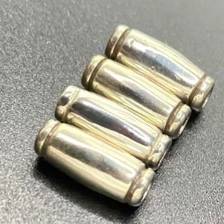 50 未使用 LARRY SMITHシルバー950 パイプビーズ 4個 カスタムの通販
