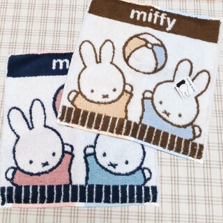 ミッフィー(miffy)のミッフィー ハンカチタオル ２枚セット☆(ハンカチ)