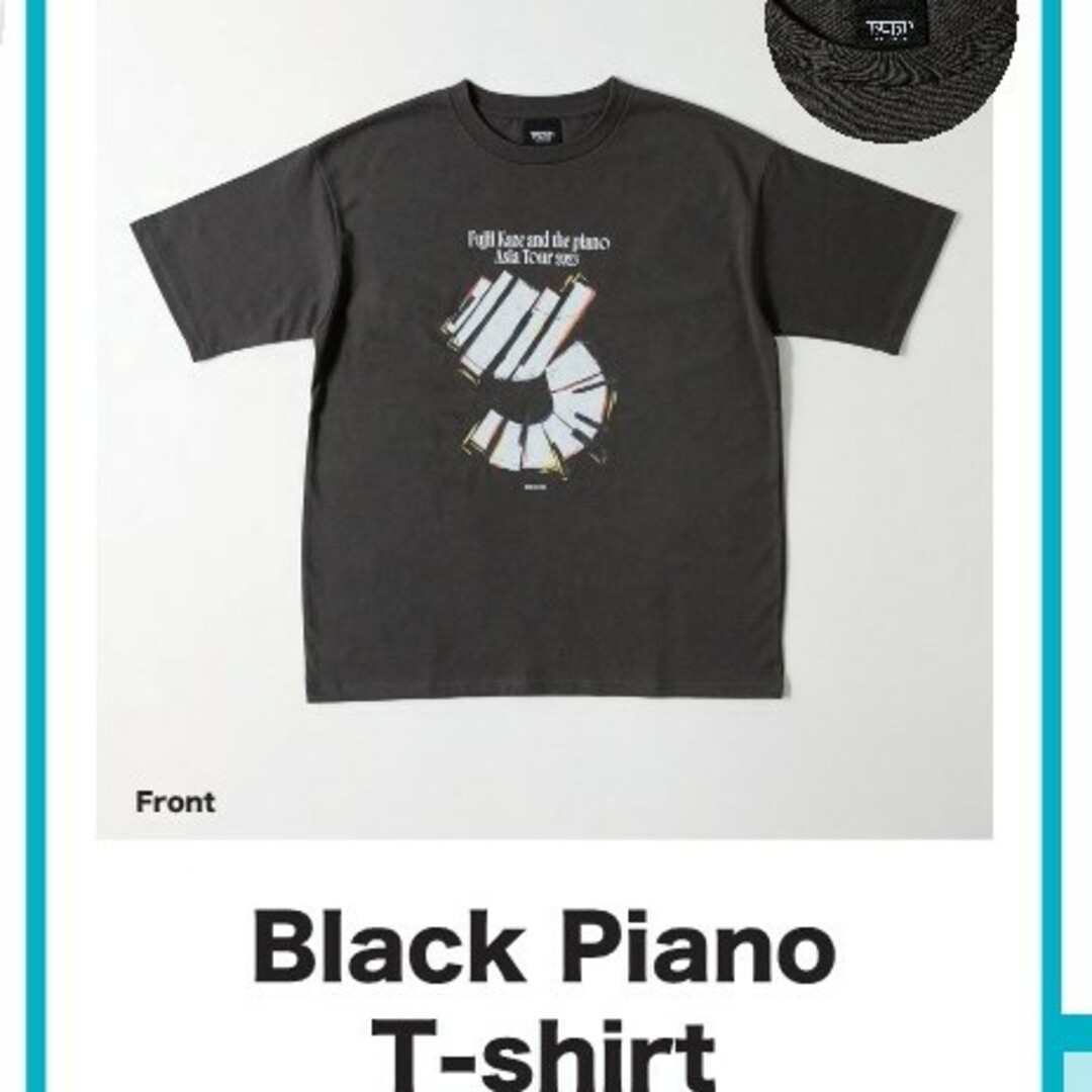 エンタメ/ホビー藤井風 アジアツアー限定 ブラックピアノTシャツ1枚 Sサイズ