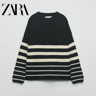 完売品 ZARA ストライプニット セットアップ