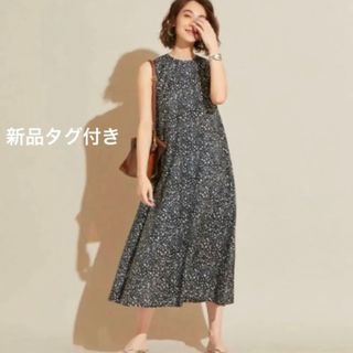 ビューティアンドユースユナイテッドアローズ(BEAUTY&YOUTH UNITED ARROWS)の【新品タグ付き】ユナイテッドアローズ ×リバティ ノースリーブロングワンピース(ロングワンピース/マキシワンピース)