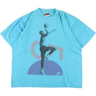 ナイキ(NIKE)の古着 90年代 ナイキ NIKE 銀タグ David Robinson デビッド ロビンソン 両面プリント スポーツプリントTシャツ USA製 メンズXL ヴィンテージ /eaa340635(Tシャツ/カットソー(半袖/袖なし))