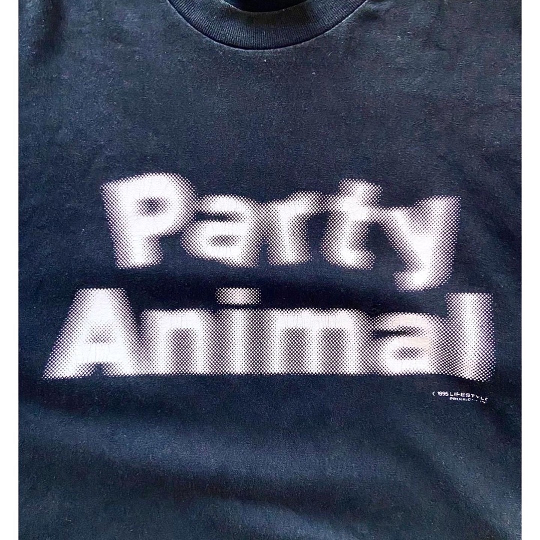 "ピンボケプリント" usa製 Lee "Party Animal" tシャツ