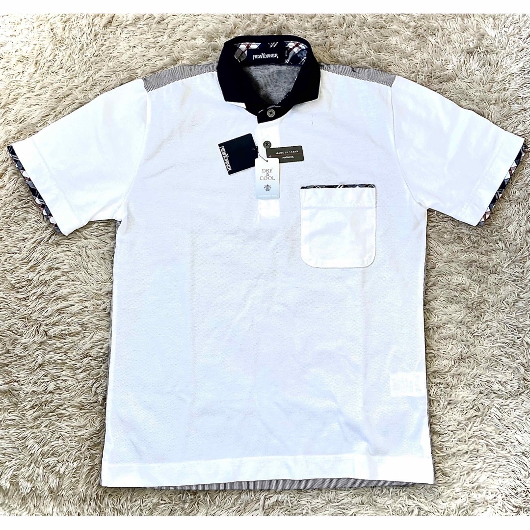 未使用新品箱つきタグ付き　NewYorker メンズポロシャツ半袖　サイズS | フリマアプリ ラクマ