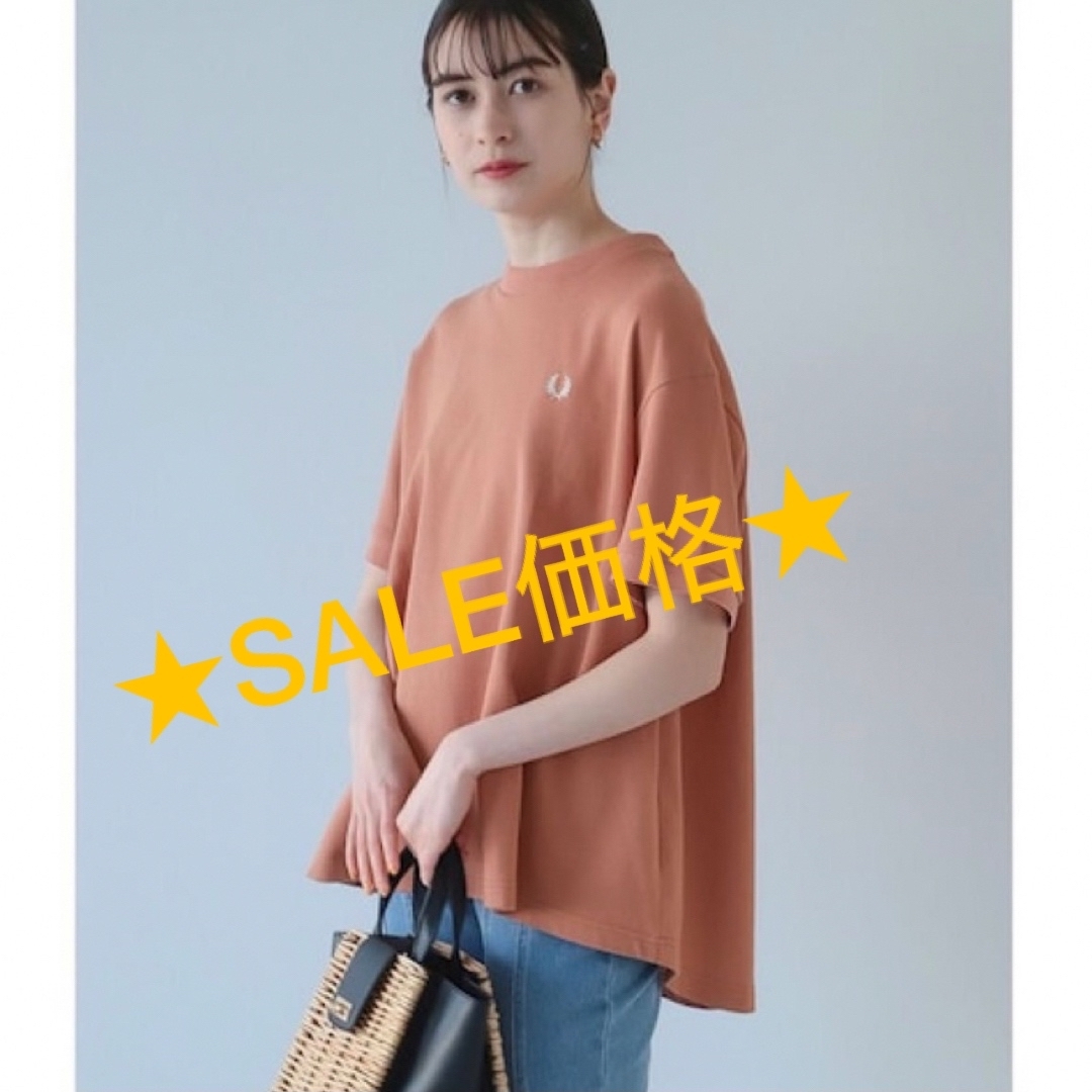 FRED PERRY(フレッドペリー)のFRED PERRY×Ray BEAMS/別注 オーバーサイズ Tシャツ レディースのトップス(Tシャツ(半袖/袖なし))の商品写真