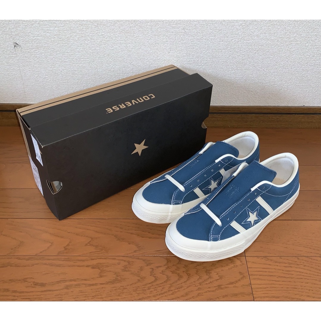 27cm 新品 CONVERSE STAR&BARS ブルー ネイビー 青 白メンズ