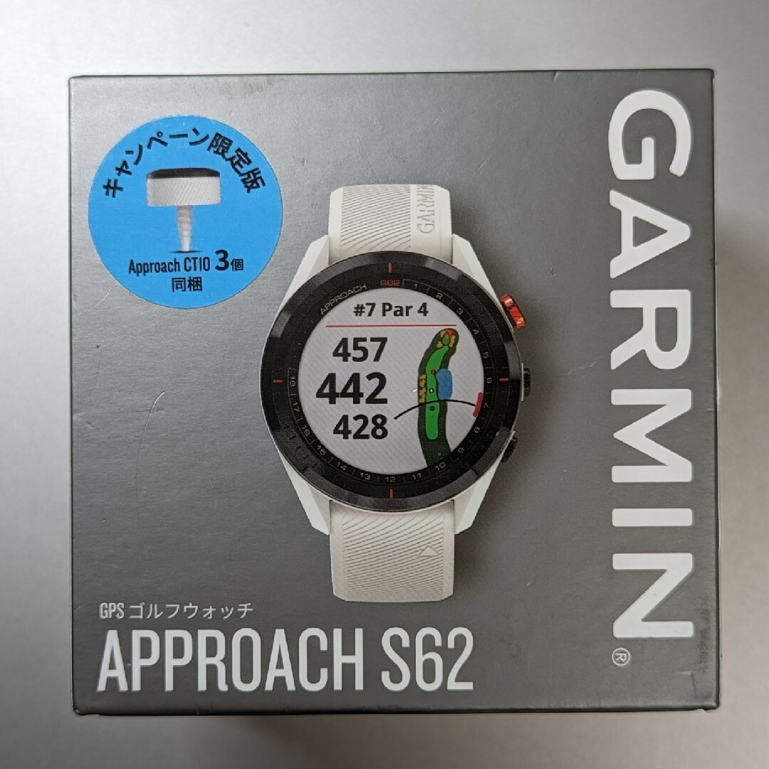 美品 GARMIN Approach S62 white ガーミン アプローチ-