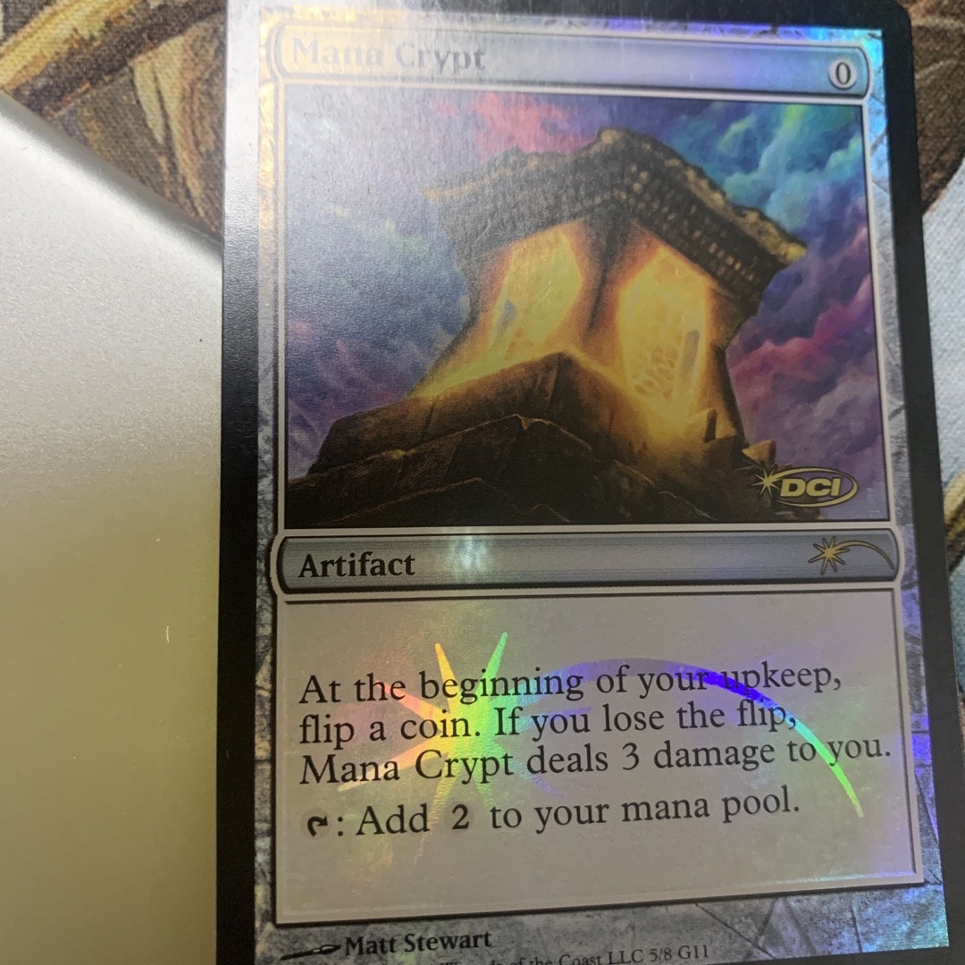 Foil 魔力の墓所 Mana Crypt ジャッジ褒賞 流星マーク-