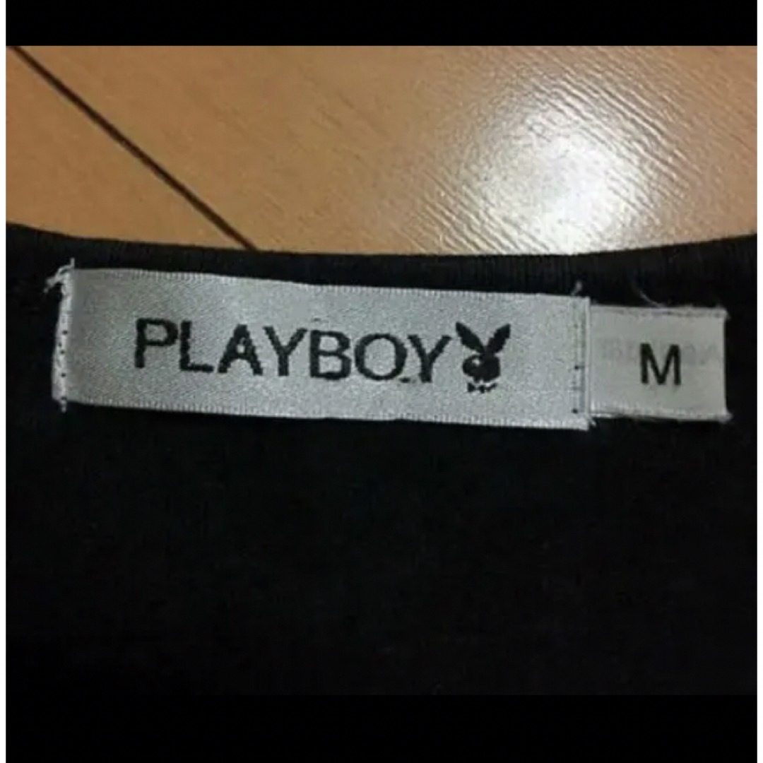 PLAYBOY(プレイボーイ)のプレイボーイキラキラスパンコールコットンＴ レディースのトップス(Tシャツ(半袖/袖なし))の商品写真
