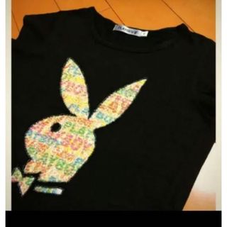 プレイボーイ(PLAYBOY)のプレイボーイキラキラスパンコールコットンＴ(Tシャツ(半袖/袖なし))