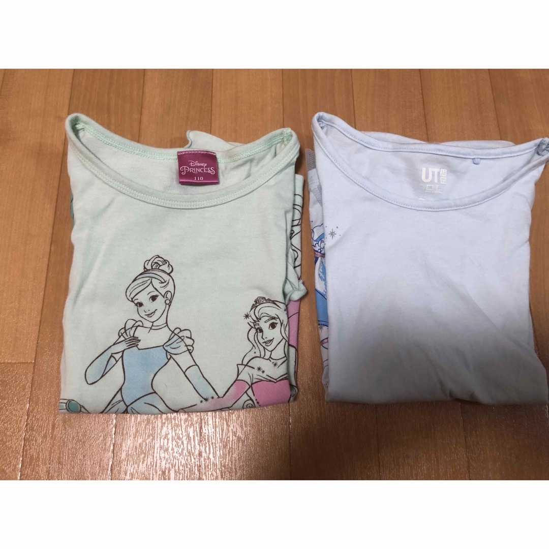 プリンセス110cm 2枚セット キッズ/ベビー/マタニティのキッズ服女の子用(90cm~)(Tシャツ/カットソー)の商品写真