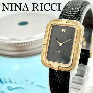 584 NINA RICCI ニナリッチ時計 レディース腕時計 ブラック 華奢 - 腕時計