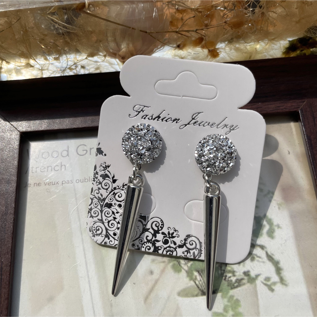 silver系☆ハンドメイドピアスまとめ売り☆6点セット☆プチプラの通販