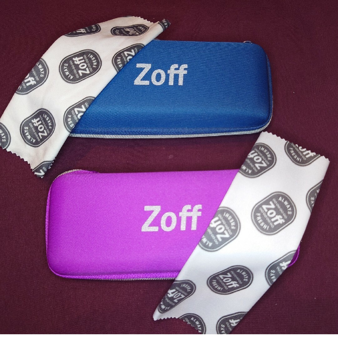 Zoff(ゾフ)の新品未使用 Zoffネガネケース2種 メンズのファッション小物(サングラス/メガネ)の商品写真