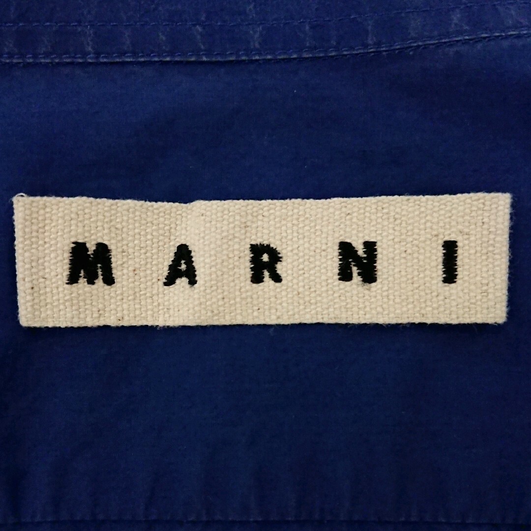 MARNI マルニ バイカラー イタリア製 メンズ 長袖 シャツ