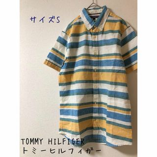 トミーヒルフィガー(TOMMY HILFIGER)のTOMMY HILFIGERトミーヒルフィガー コットンリネン 半袖シャツS(シャツ)