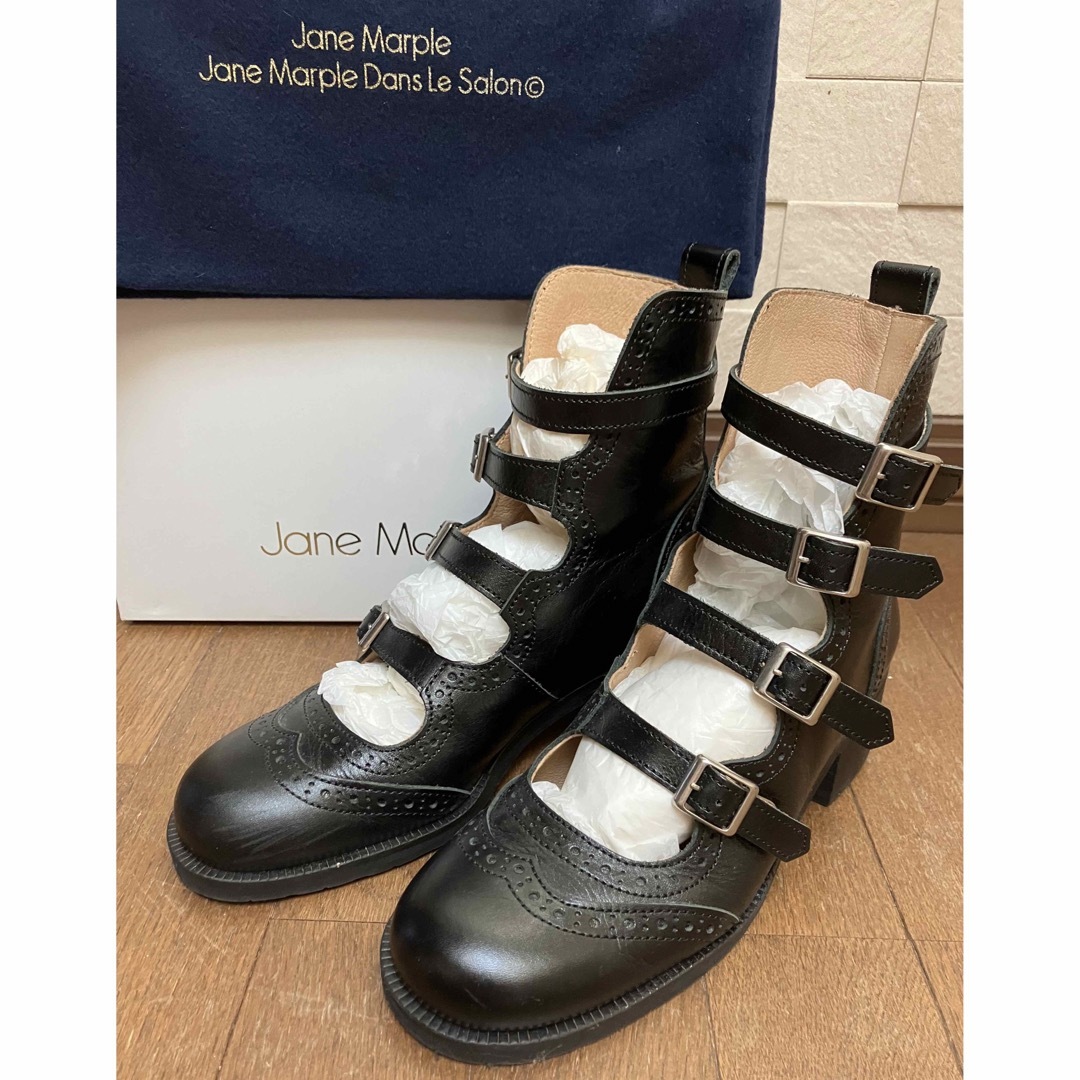 Jane marple ７万円 ストラップ シューズ 靴 S 23 23,5 黒