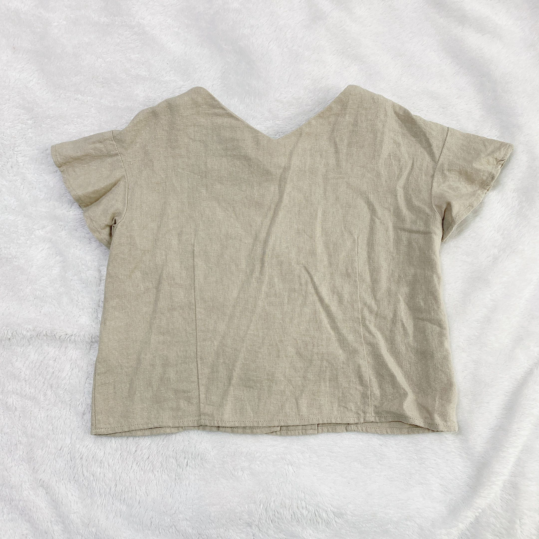 LOWRYS FARM(ローリーズファーム)のLOWRYS FARM スクエアラッフルブラウス キッズ/ベビー/マタニティのキッズ服女の子用(90cm~)(ブラウス)の商品写真