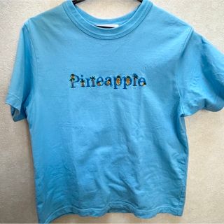 チャイルドウーマン(CHILD WOMAN)のチャイルドウーマン 天竺 Pineapple/Flower 刺繍Tシャツ(Tシャツ(半袖/袖なし))