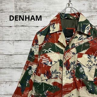 デンハム(DENHAM)のDENHAM 総柄ミリタリージャケット お洒落 個性派 入手困難 激レア(ミリタリージャケット)