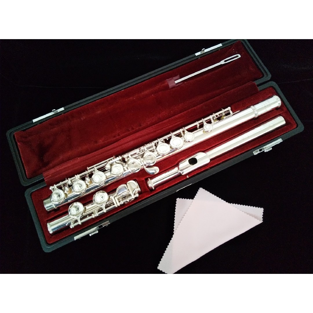 ヤマハ(ヤマハ)の♪森の工房♪美品‼️よく鳴る‼️頭部管銀製 ヤマハフルートYFL311 Eメカ 楽器の管楽器(フルート)の商品写真