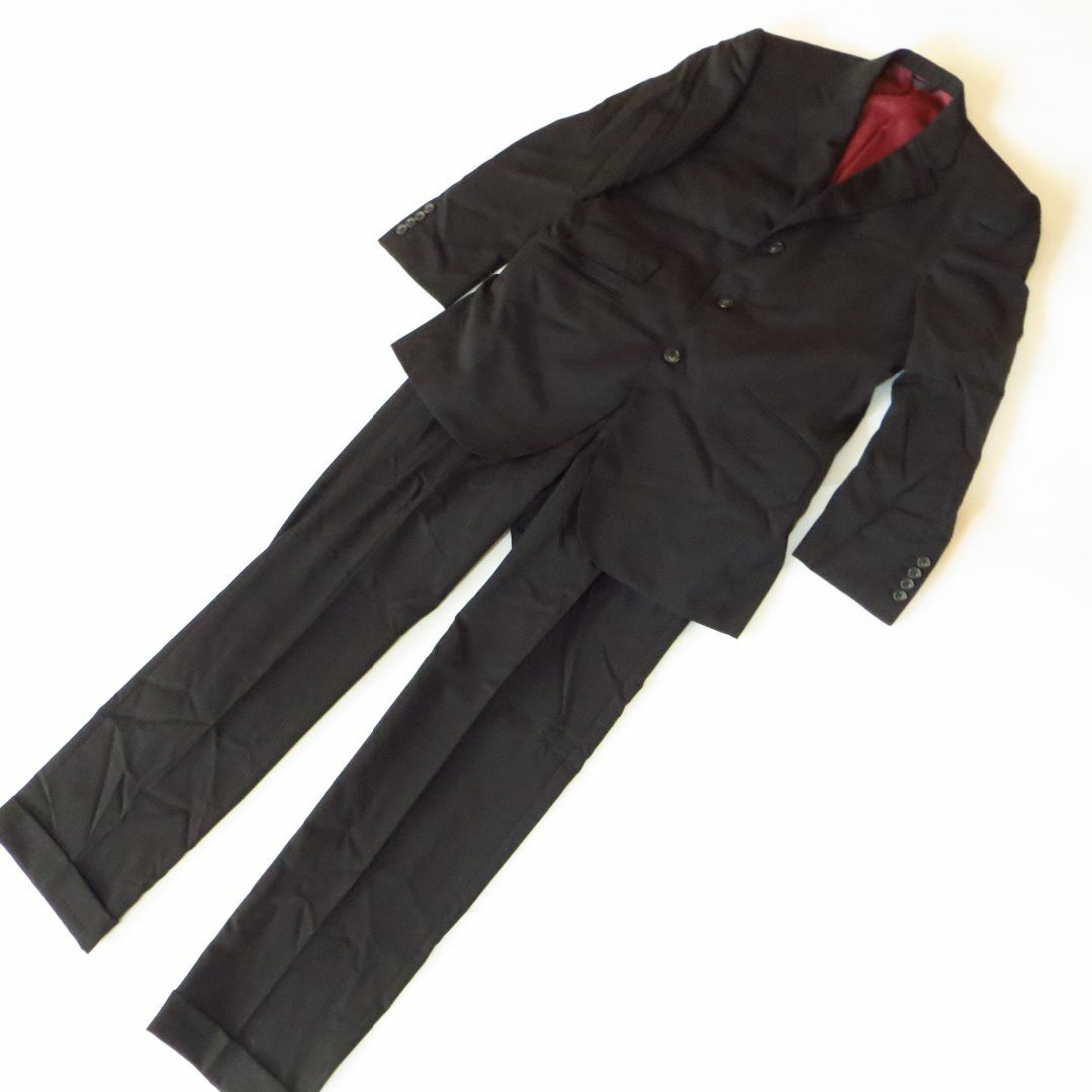 麻布テーラー セットアップ スーツ 3B 黒 ブラック Azabu Tailorの通販