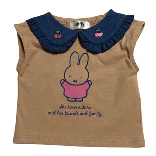 ミッフィー(miffy)のミッフィー　90 女の子　女児　Tシャツ　ノースリーブ　カットソー(Tシャツ/カットソー)