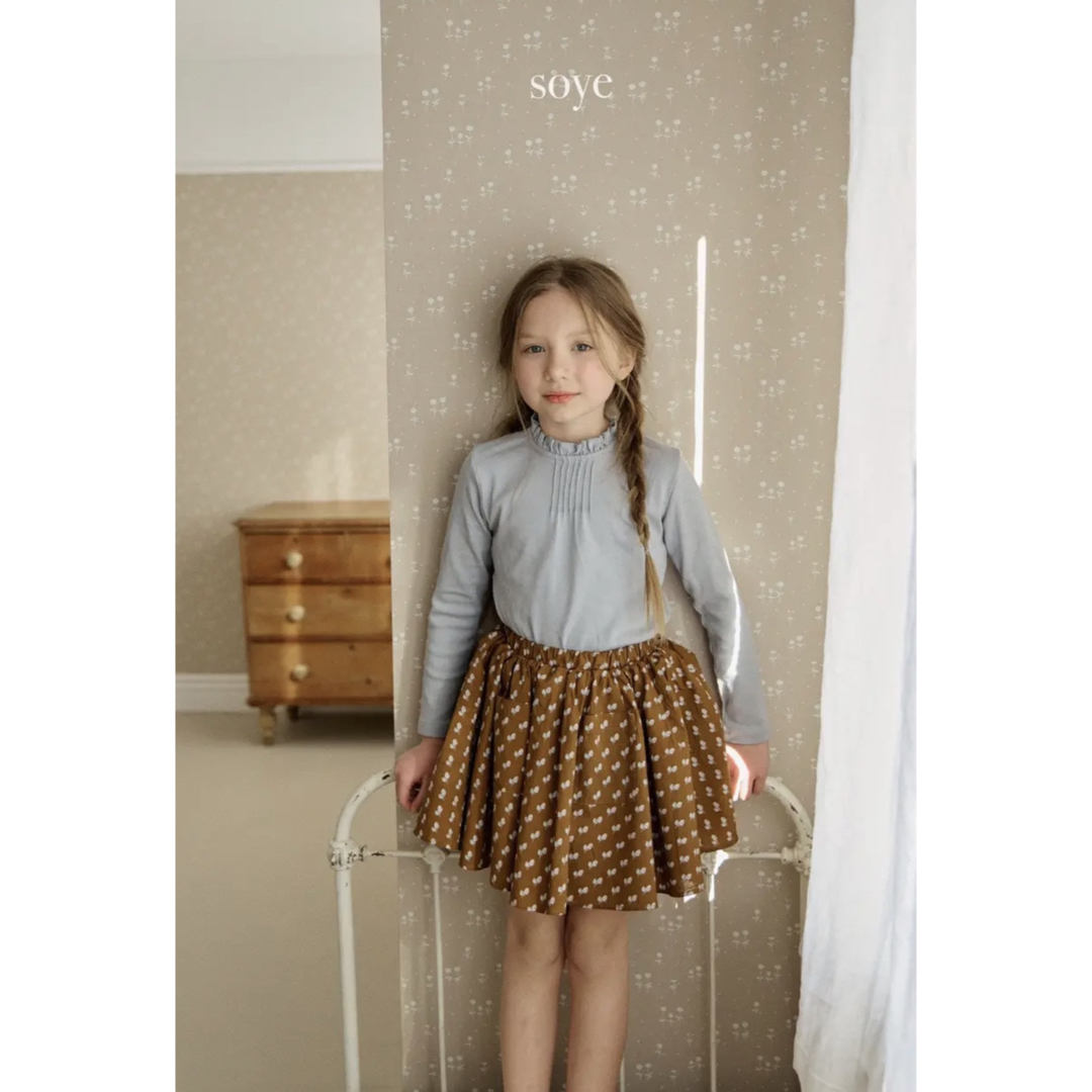 【新品未使用】soye kids 長袖トップス　韓国子供服 キッズ/ベビー/マタニティのキッズ服女の子用(90cm~)(ブラウス)の商品写真