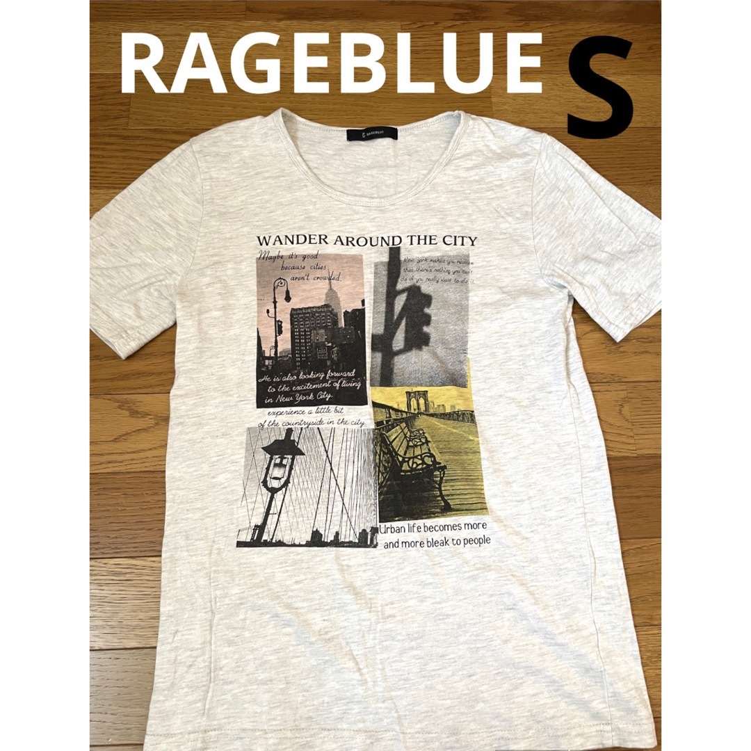 RAGEBLUE(レイジブルー)のRAGEBLUE レイジブルー　Tシャツ　半袖　グレー　S グランジ　Y2K メンズのトップス(Tシャツ/カットソー(半袖/袖なし))の商品写真