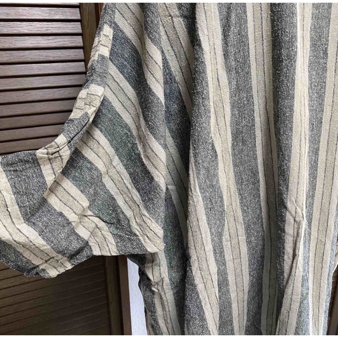 vintage stripe caftan dress