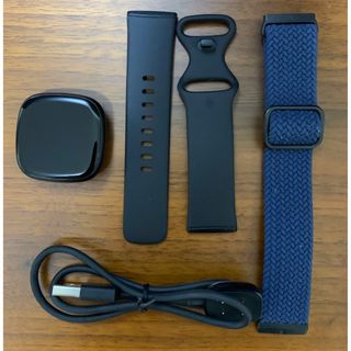 Fitbit Versa 3 Black Alexa搭載 Suica対応(腕時計(デジタル))