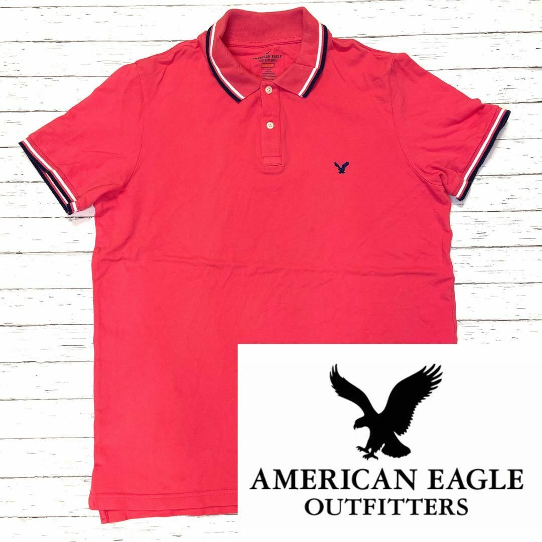 値下げ！【AMERICAN EAGLE 】アメリカンイーグル　ワイルド系　スリム メンズのトップス(ポロシャツ)の商品写真