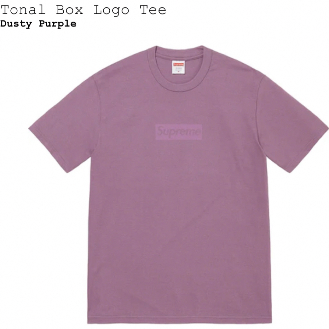 Tシャツ/カットソー(半袖/袖なし)M Tonal Box Logo Tee Dusty Purple ボックスロゴ