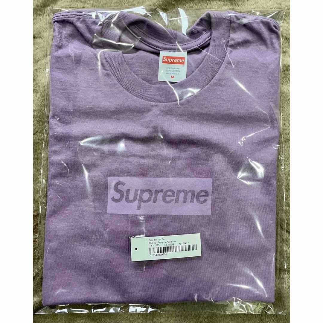 Supreme(シュプリーム)のM Tonal Box Logo Tee Dusty Purple ボックスロゴ メンズのトップス(Tシャツ/カットソー(半袖/袖なし))の商品写真