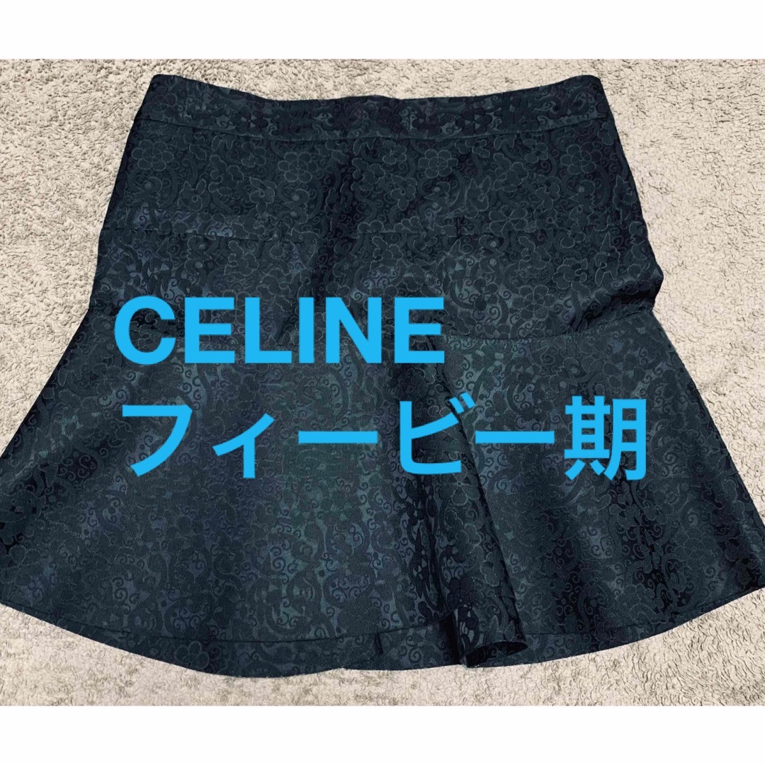 celine - celine セリーヌ フィービー期 スカート 花柄 フレアスカート
