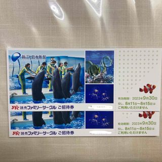 新江ノ島水族館　招待券　2枚　2023年9／30まで(水族館)