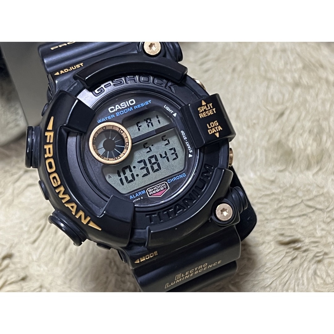 G-SHOCK - ゴールドチタンフロッグマン 黒金蛙 DW-8200B-9A G G-SHOCK - ゴールドチタンフロッグマン 黒金蛙 DW-8200B-9A G