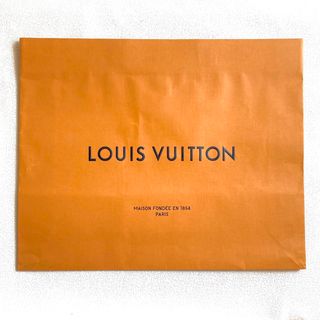 ルイヴィトン(LOUIS VUITTON)のルイヴィトン　ショッパー　オレンジ　ゴールド　ブラック　ロゴ　2枚(ショップ袋)