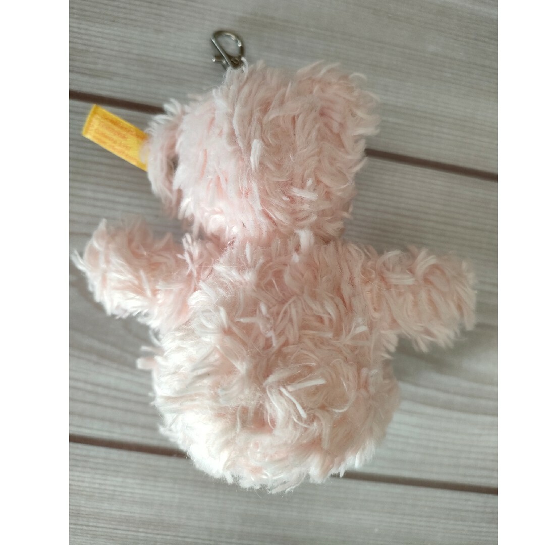 シュタイフ steiff ピンク ぬいぐるみ テディベア キーホルダー