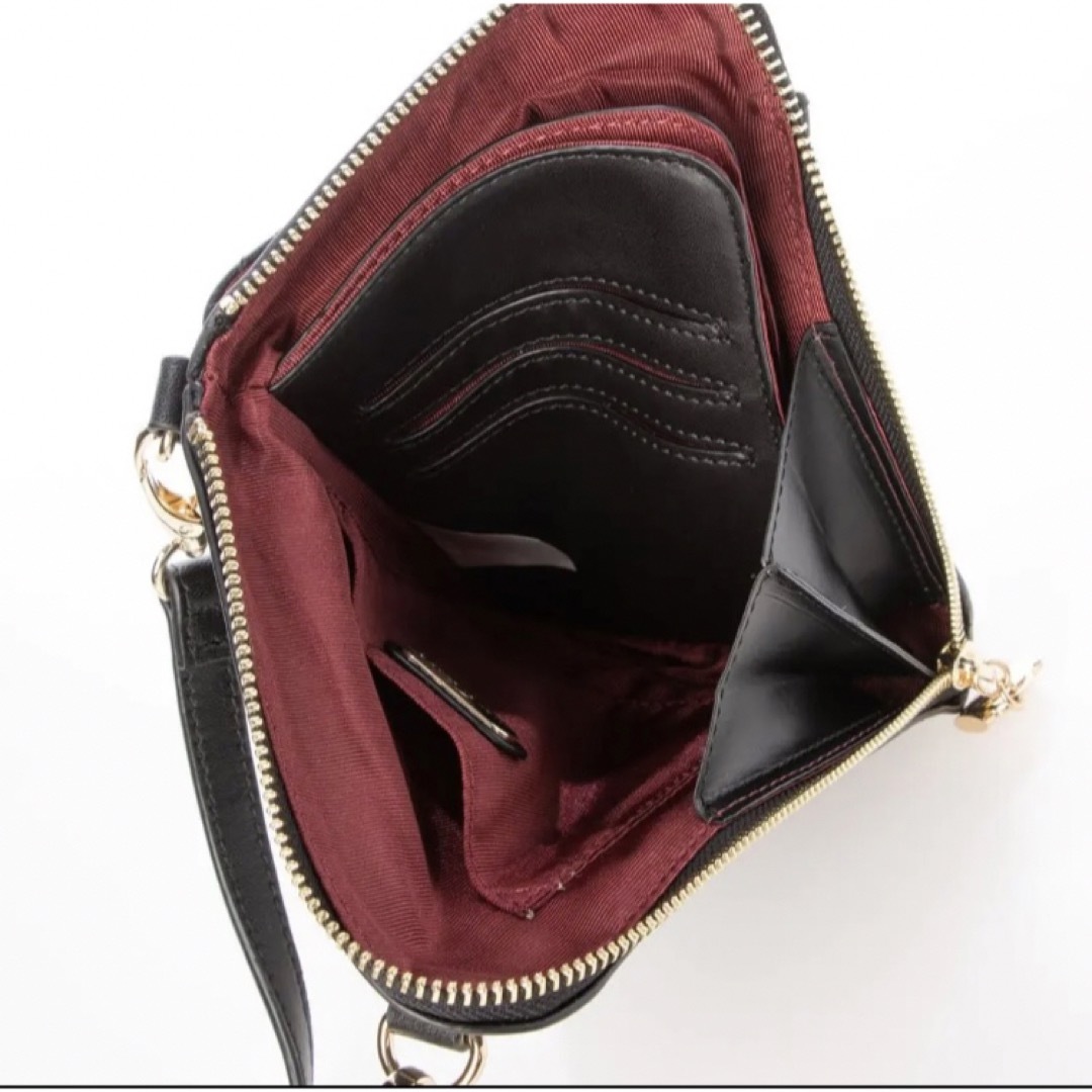 LA BAGAGERIE(ラバガジェリー)のラバガジェリー  スマホショルダー　お財布ミニショルダーバッグ　本革　極美品 レディースのバッグ(ショルダーバッグ)の商品写真
